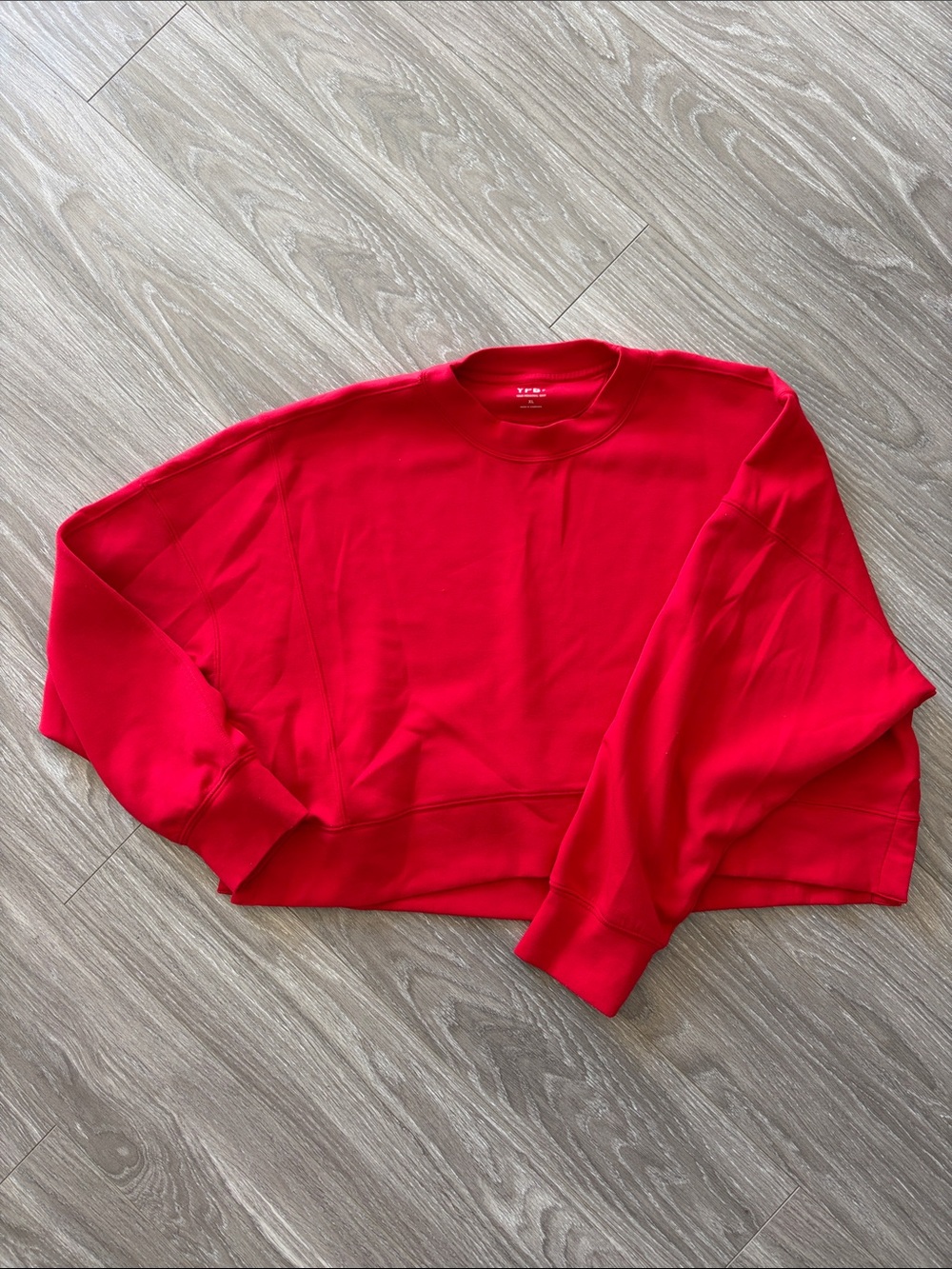 YPB Women's Red Crewneck Sweater